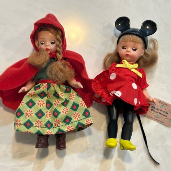 Vintage McDonalds Madame Alexander Little Red Riding Hood and Minnie Mouse - Picture 6 of 9